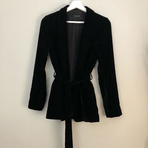 ZARA velvet blazer size XS